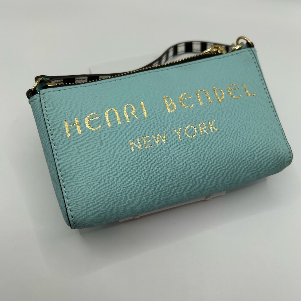 Henri Bendel Mini Blue Bag/Wristlet